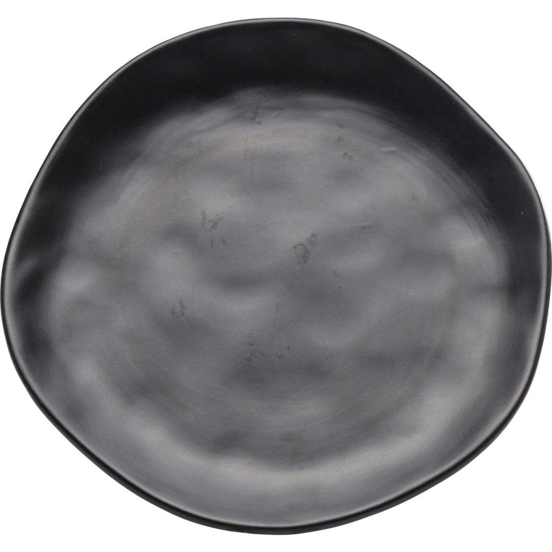 Plate Organic Black Ø20cm Kare Design