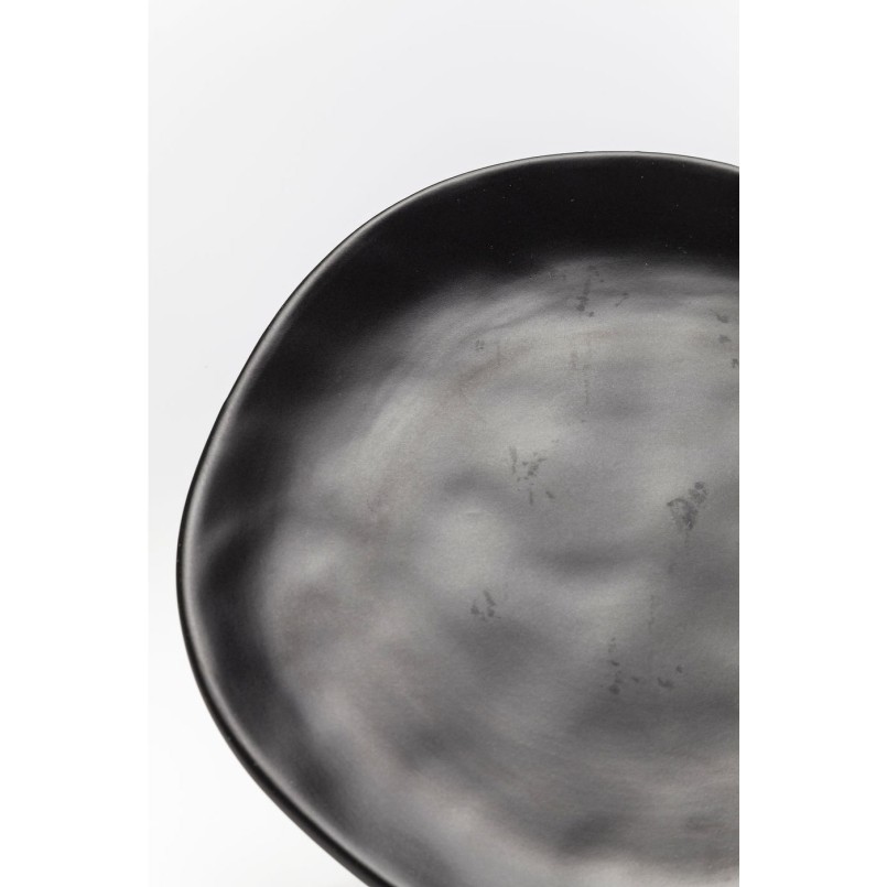 Plate Organic Black Ø20cm Kare Design