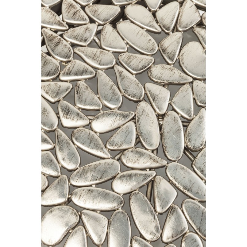 Table basse Pebbles Deluxe argenté (jeu de 2)