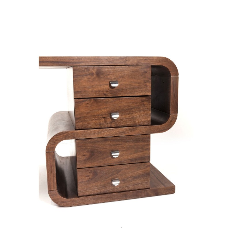 Bureau Soft Snake noyer 150x70cm