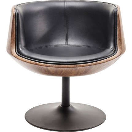 Swivel Armchair Club Walnut Kare Design Swivel Armchair Club Walnut Kare Design