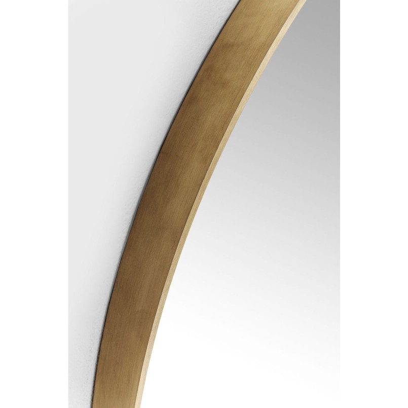 Mirror Curve Round Brass Ø100cm Kare Design