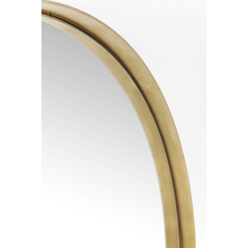 Mirror Curve Round Brass Ø100cm Kare Design