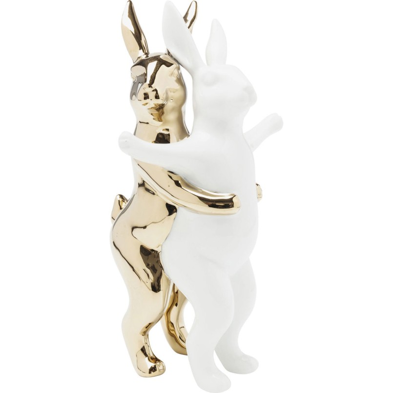 Déco Hugging Rabbits 24 cm Kare Design