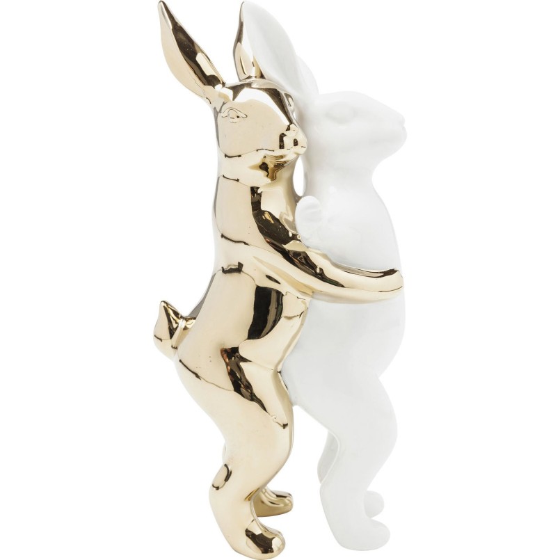 Déco Hugging Rabbits 24 cm Kare Design