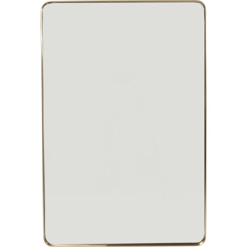 Miroir Curve rectangulaire laiton 120x80cm Kare Design