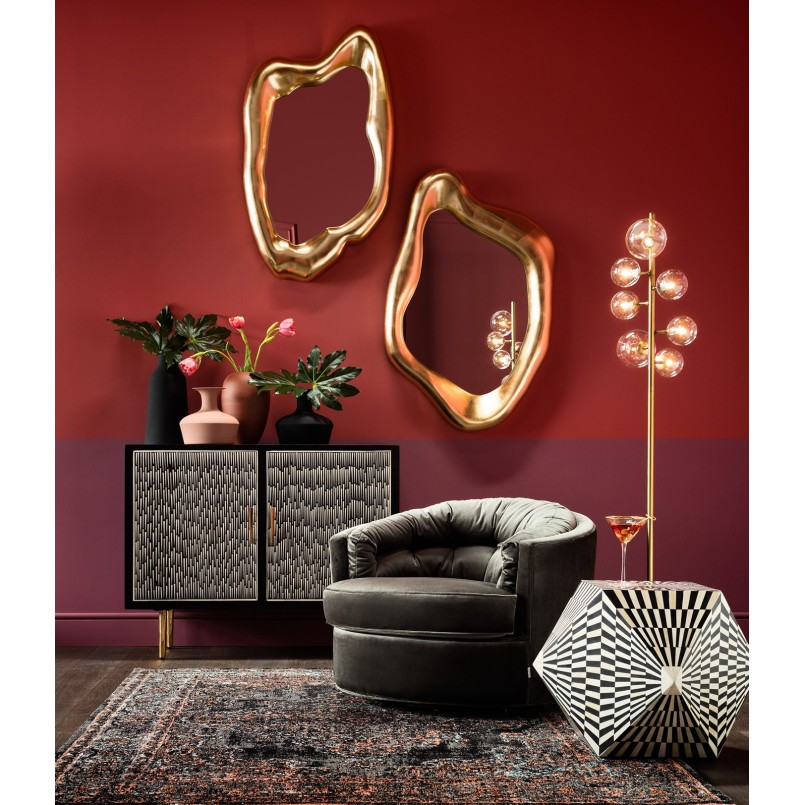 Mirror Hologram Gold 119x76cm Kare Design