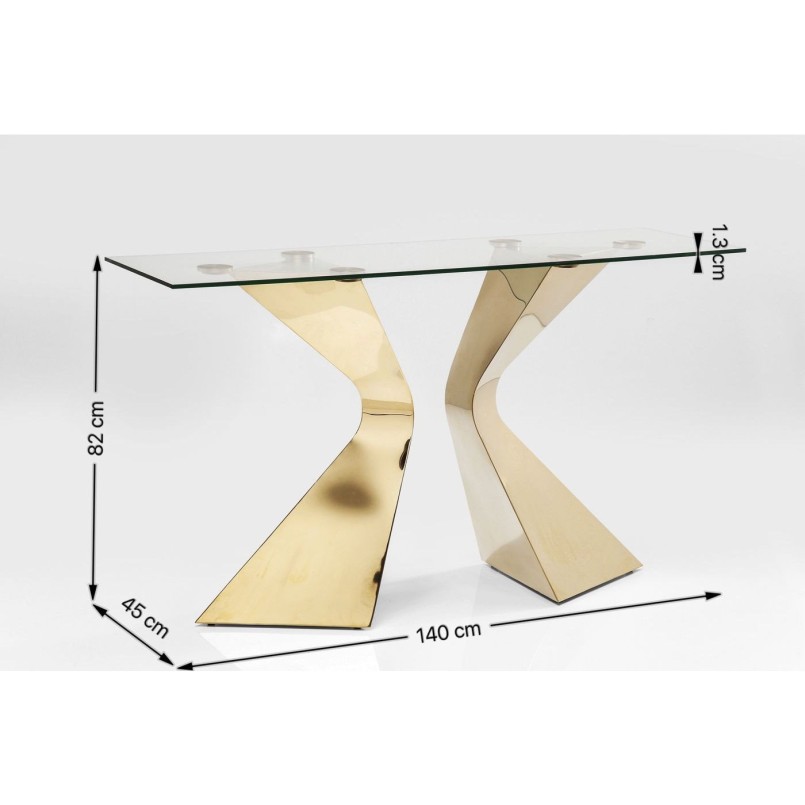 Console Table Gloria Gold Kare Design