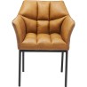 Chair with Armrest Thinktank Brown Kare Design