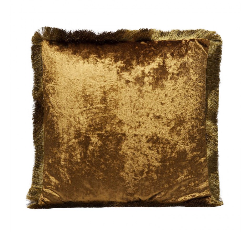 Kussen franje Cannes 45x45cm geel Kare Design Kussen franje Cannes 45x45cm geel Kare Design