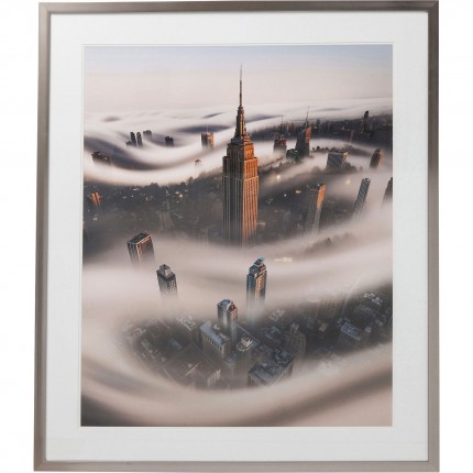 Ingelijste foto New York storm 90x100cm Kare Design