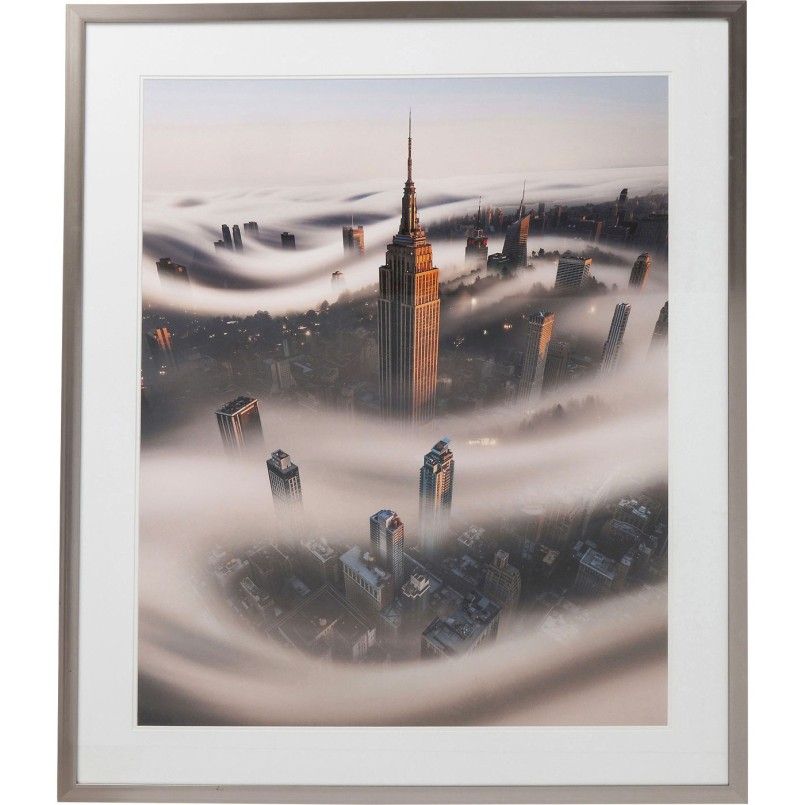 Tableau Frame New York tempête 90x100cm Kare Design