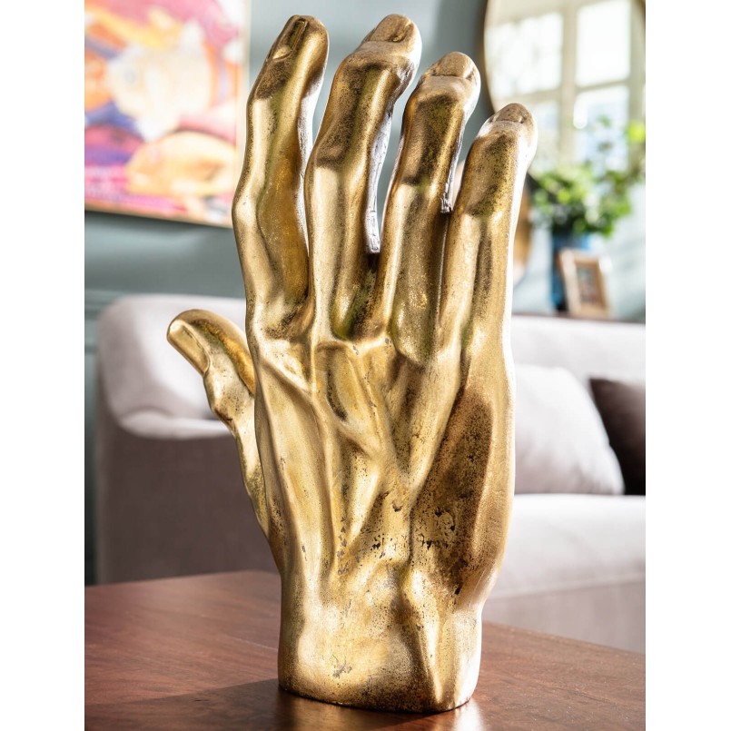 Deco Object Mano Gold Kare Design