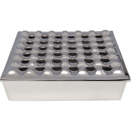 Ashtray Soho Square Silver 25x25cm Kare Design
