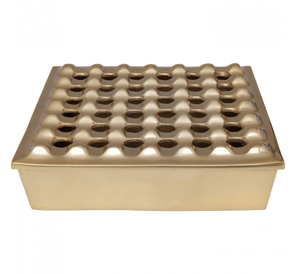 Asbak Soho Square Messing 25x25cm Kare Design Asbak Soho Square Messing 25x25cm Kare Design