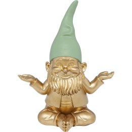 Déco nain doré zen 19cm Kare Design
