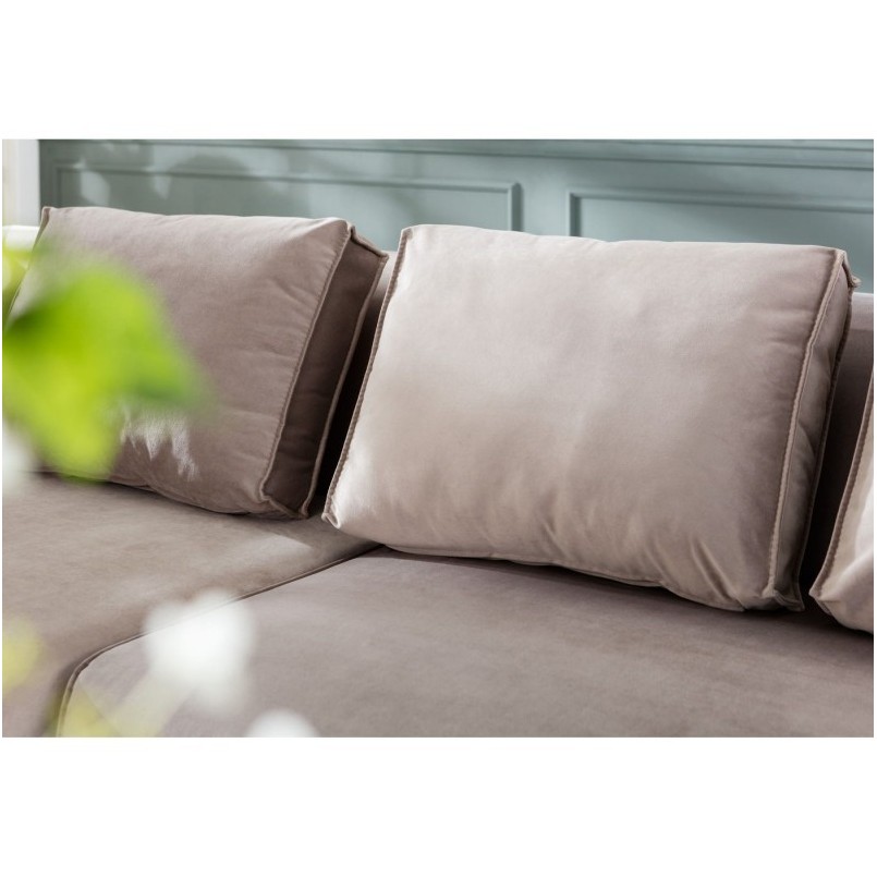 Sofa Infinity Velvet Taupe Left Kare Design