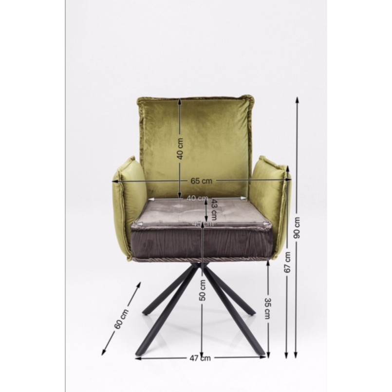 Chaise avec accoudoirs Chelsea Kare Design
