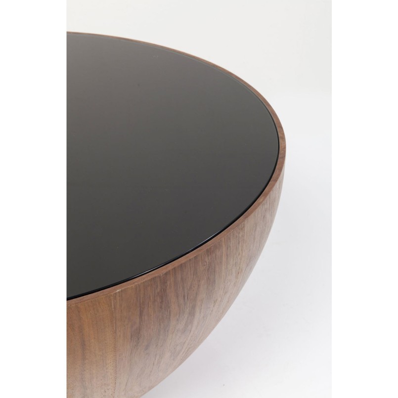 Table basse Tear Drops noyer 80cm Kare Design