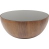 Coffee Table Tear Drops Walnut Ø80cm Kare Design