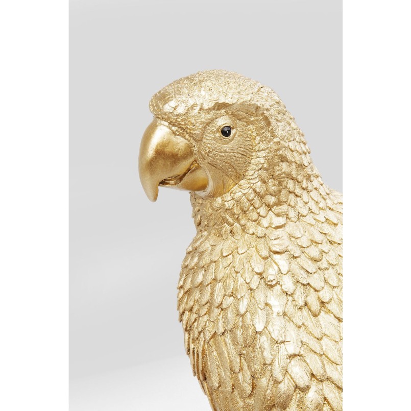 Deco Figurine Parrot Gold Kare Design