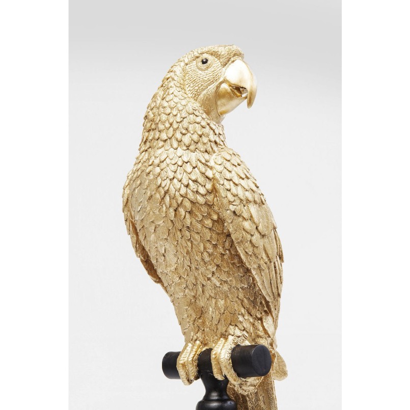 Deco Figurine Parrot Gold Kare Design