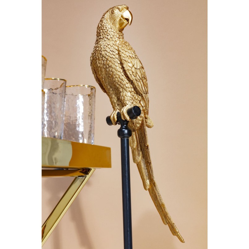 Deco Figurine Parrot Gold Kare Design