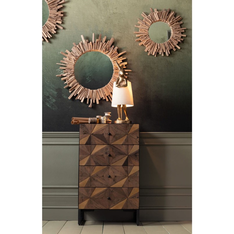 Table Lamp Animal Rabbit Gold Kare Design