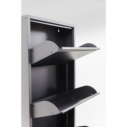 Schoenenkast Caruso 5 laden antraciet Kare Design