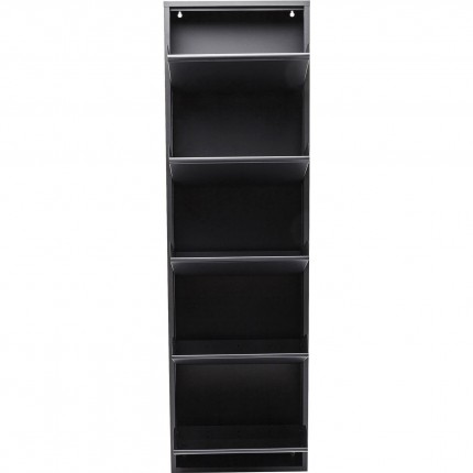 Schoenenkast Caruso 5 laden antraciet Kare Design