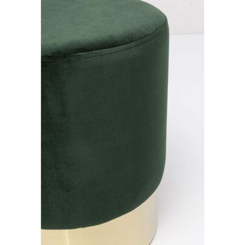 Stool Cherry Dark Green Brass  Ø35cm Kare Design
