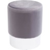 Stool Cherry Light Grey Silver Ø35cm Kare Design
