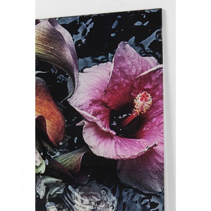 Wandfoto bloem kunst dame 120x120cm Kare Design