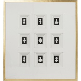 Tableau 3D bustes 110x100cm Kare Design