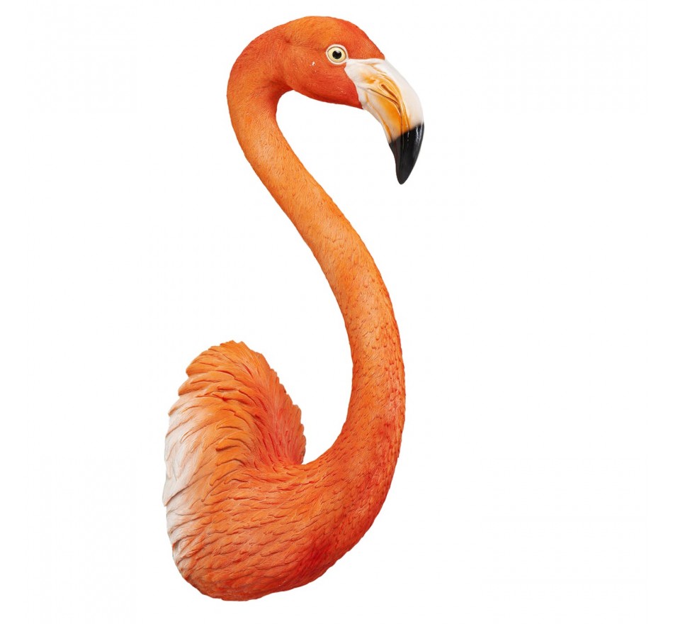 Wanddecoratie Flamingo roze 72cm Kare Design Wanddecoratie Flamingo roze 72cm Kare Design