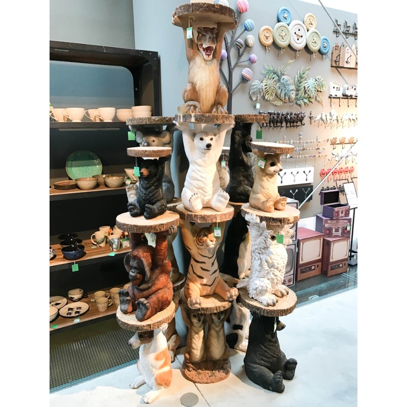 Side Table Animal Meerkat Sisters Ø33cm Kare Design