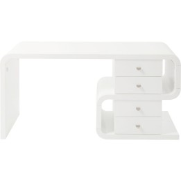White Club Desk Snake 150x70cm Kare Design
