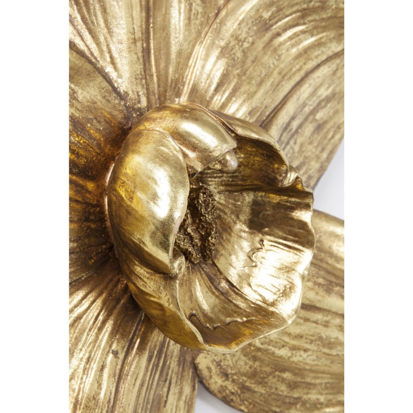 Déco murale Orchidée dorée 44cm Kare Design