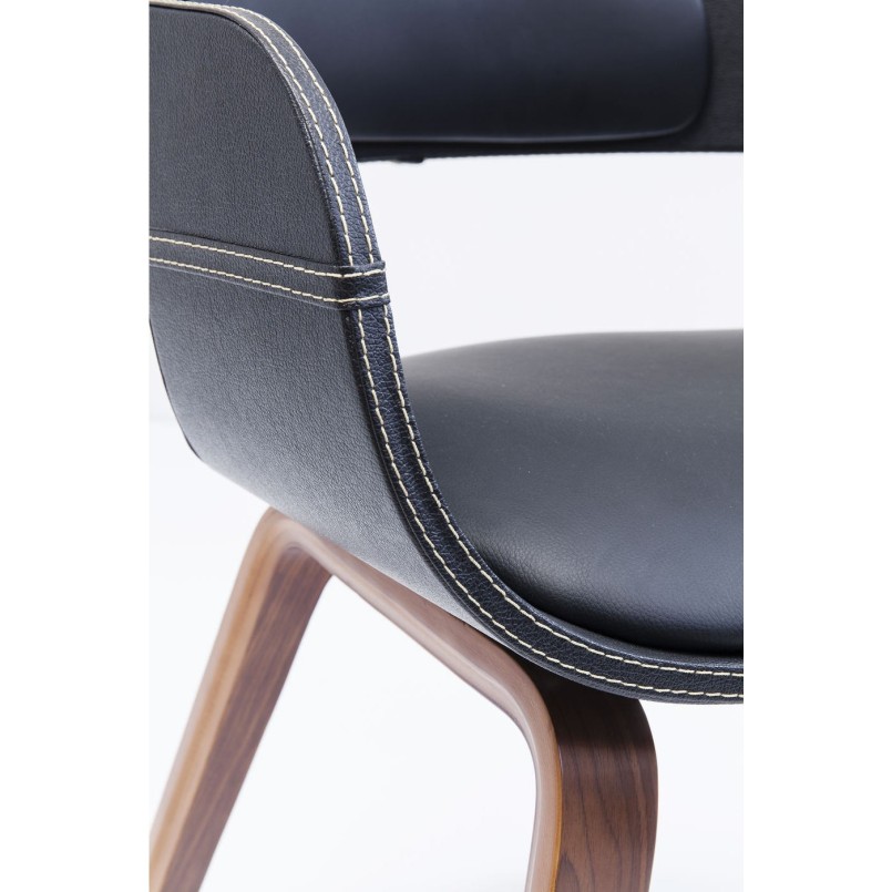 Chaise Costa Walnut Kare Design 