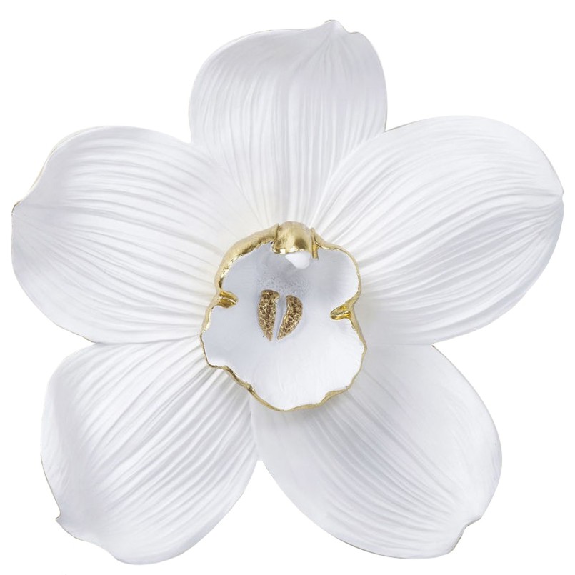 Déco murale Orchidée blanche 54cm Kare Design