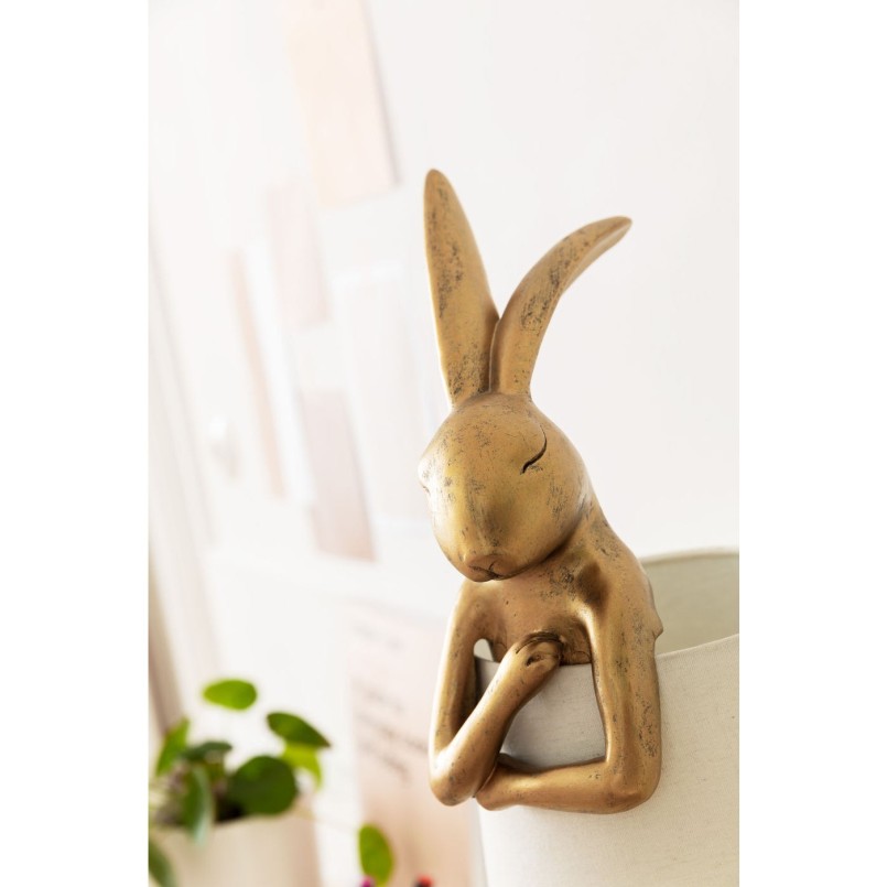 Table Lamp Animal Rabbit Gold Kare Design