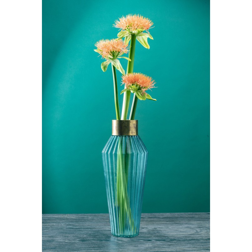 Vase Barfly Light Blue 43cm Kare Design