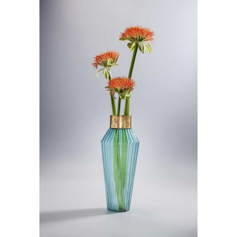 Vase Barfly Light Blue 43cm Kare Design