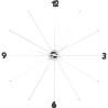 Wall Clock Like Umbrella Chrome Kare Design