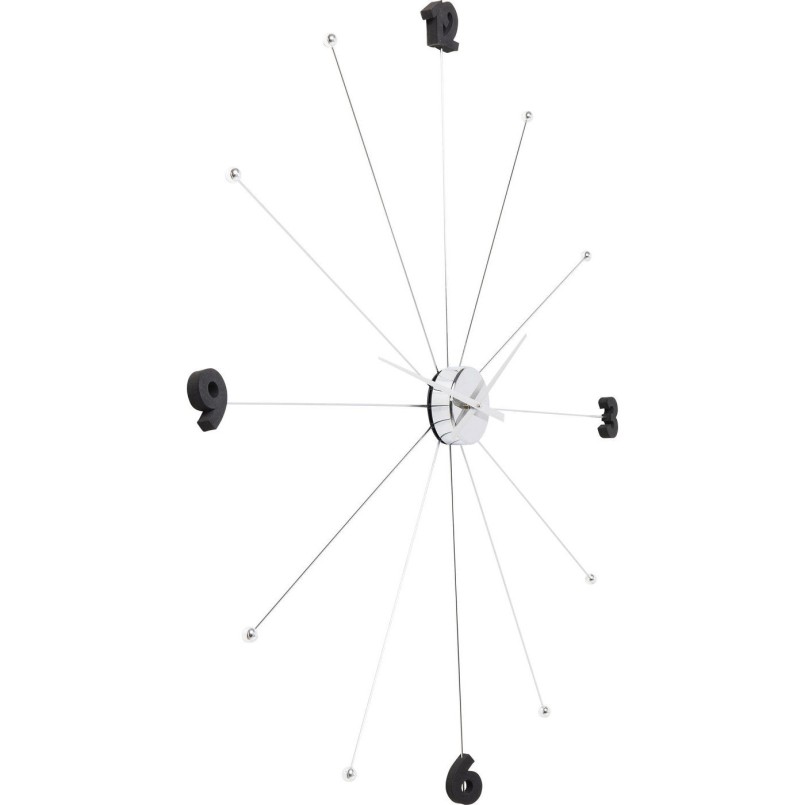 Wall Clock Like Umbrella Chrome Kare Design