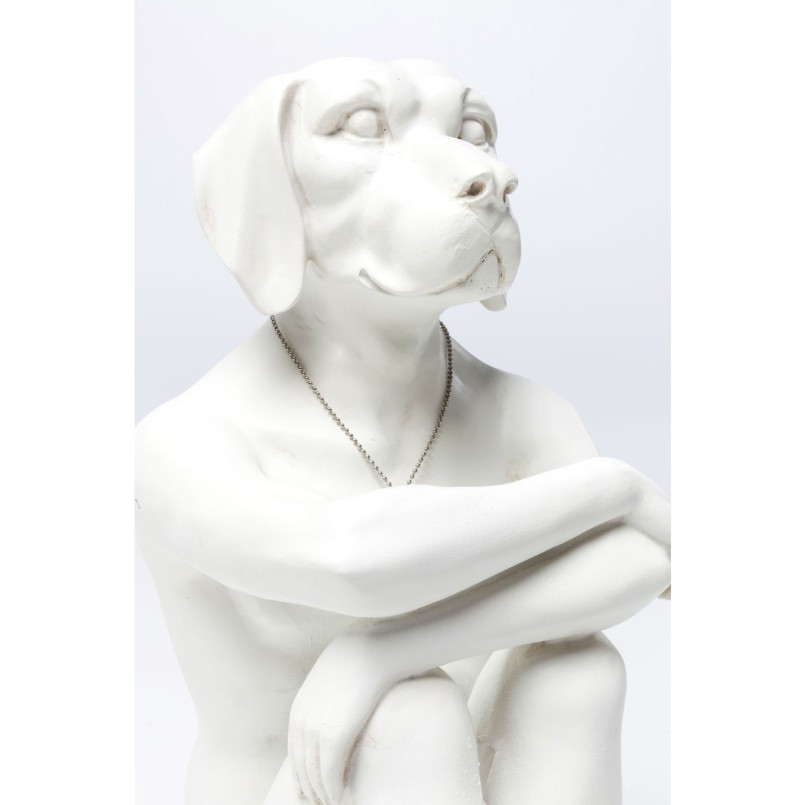Deco Figurine Gangster Dog Cream Kare Design