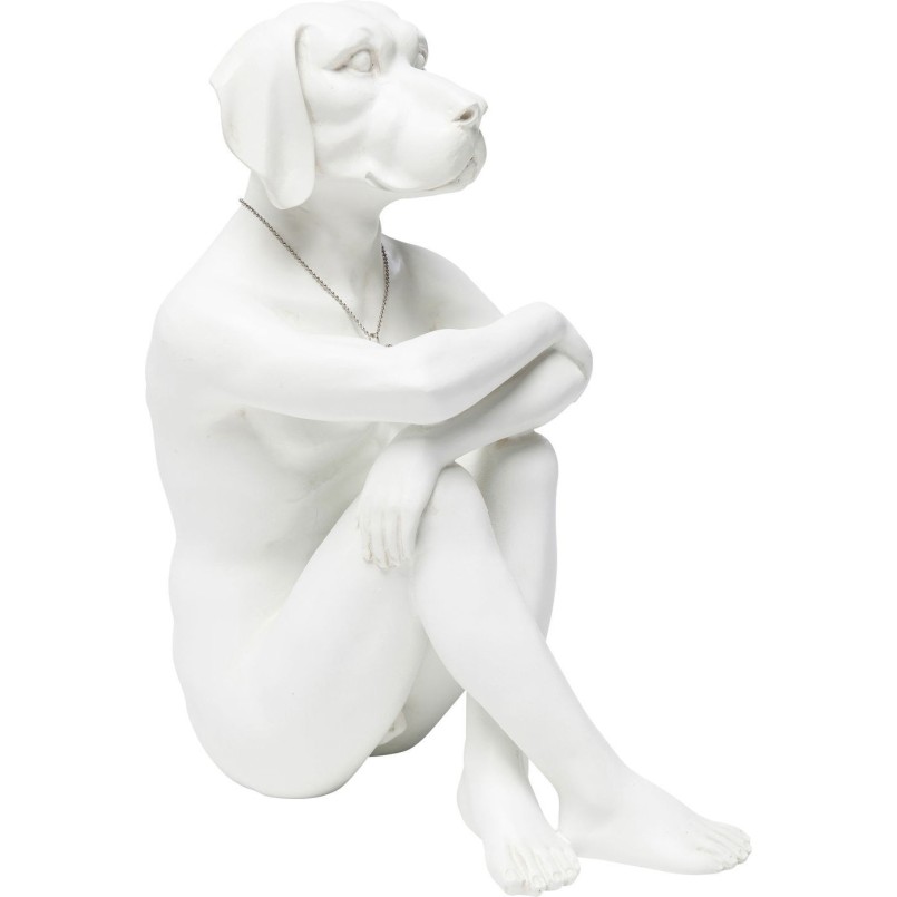 Deco Figurine Gangster Dog Cream Kare Design