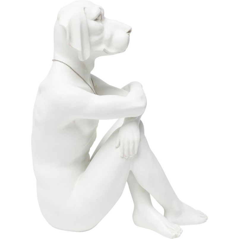 Deco Figurine Gangster Dog Cream Kare Design