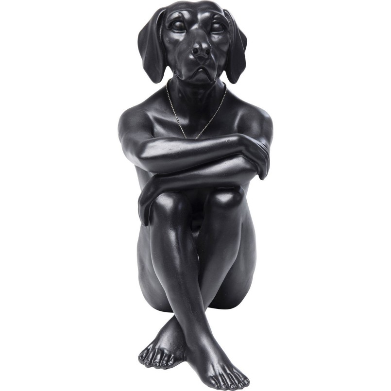 Deco Figurine Gangster Dog Black Kare Design