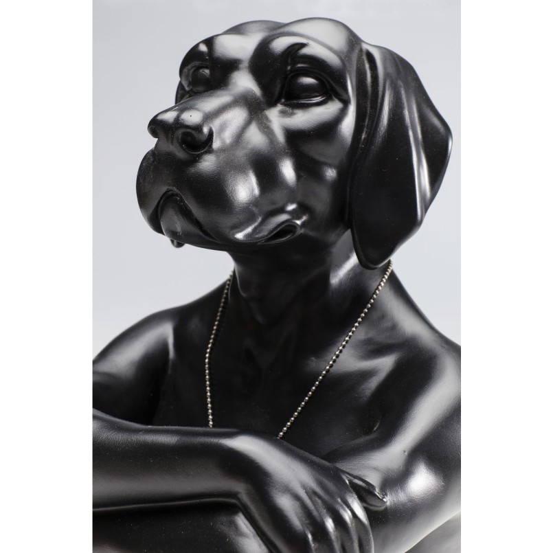 Deco Figurine Gangster Dog Black Kare Design